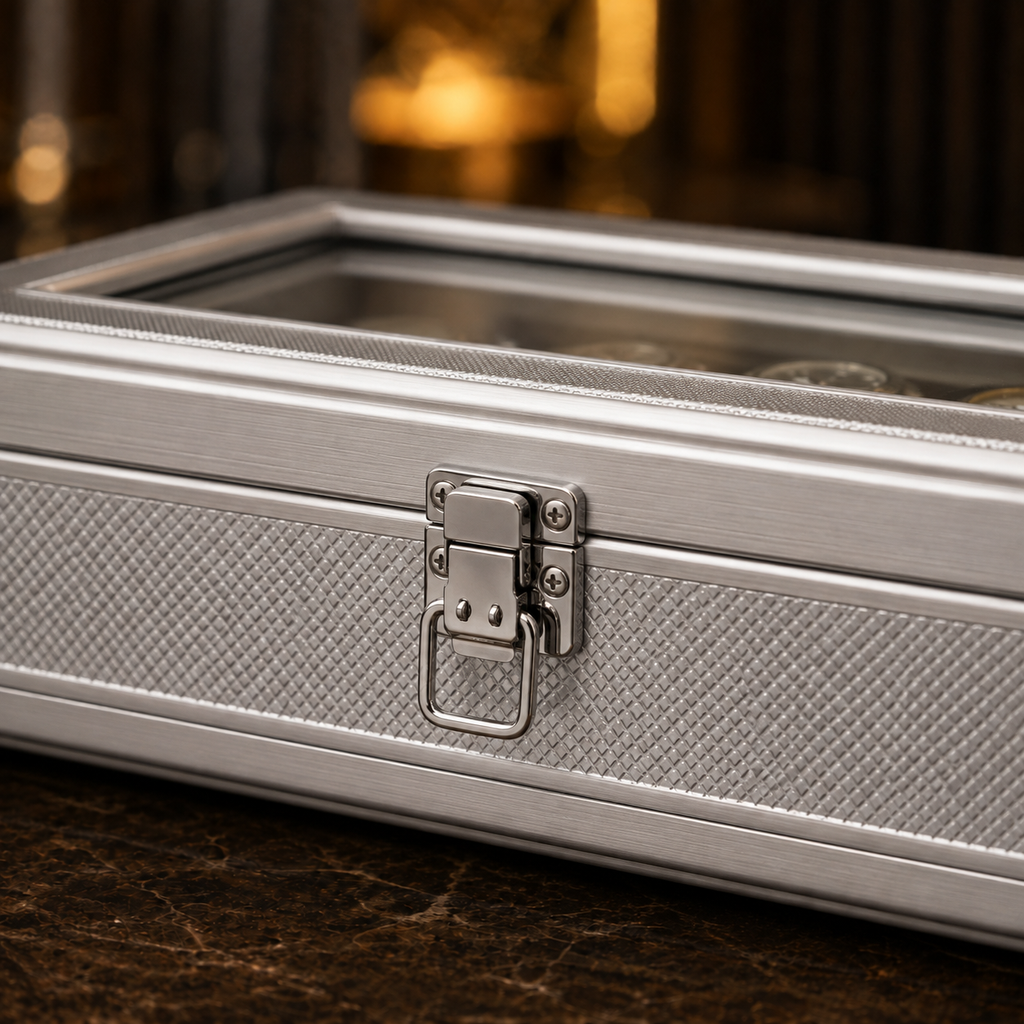 Boîte à Montres Élysée | Aluminium Argenté Série 6