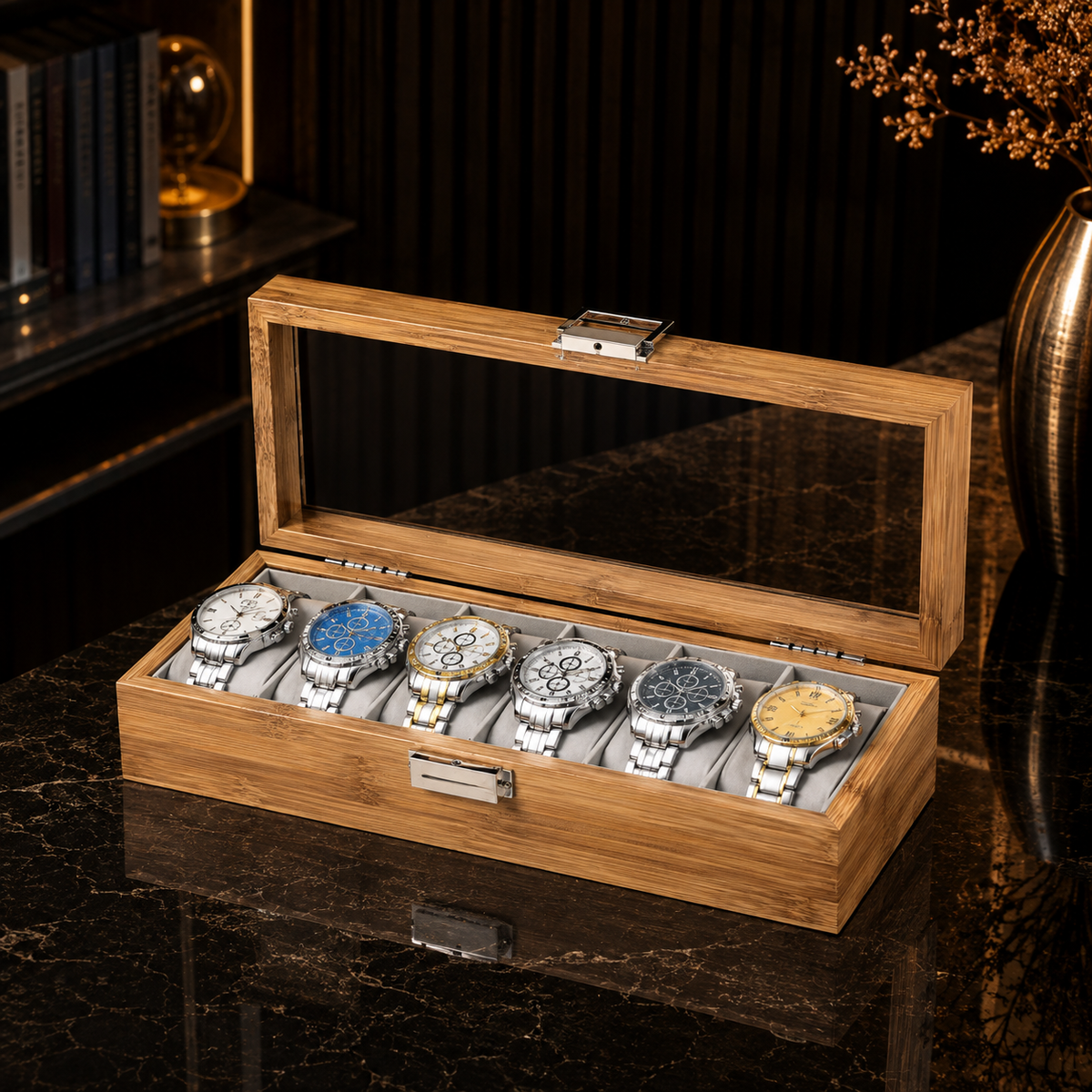 Boîte à Montres | Bambou Série 6