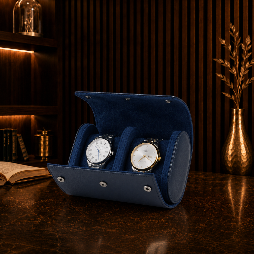 Étui à Montres Valmont | Bleu Marine Série 2