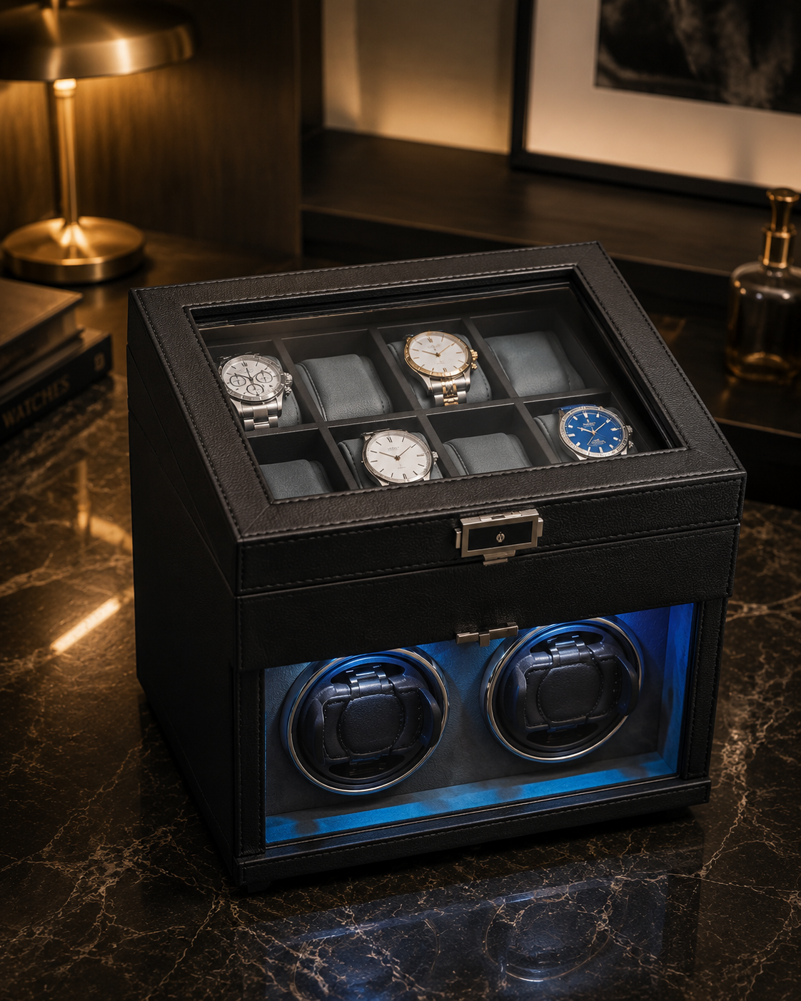 Remontoir Montre Automatique Impérial | Noir