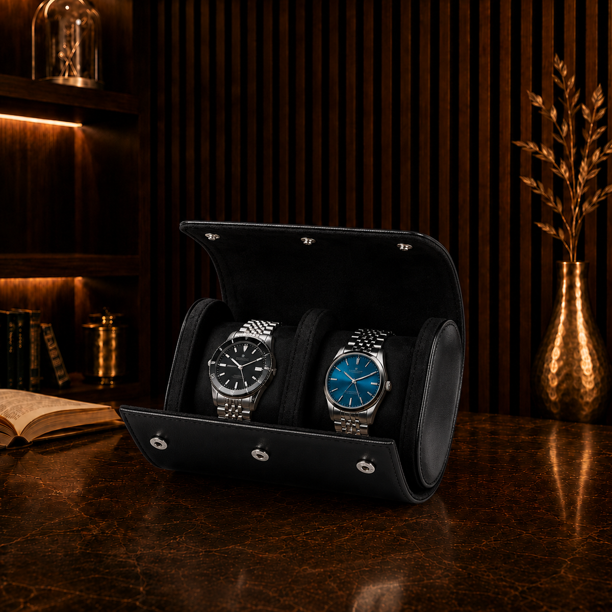 Étui à Montres Valmont | Noir Série 2