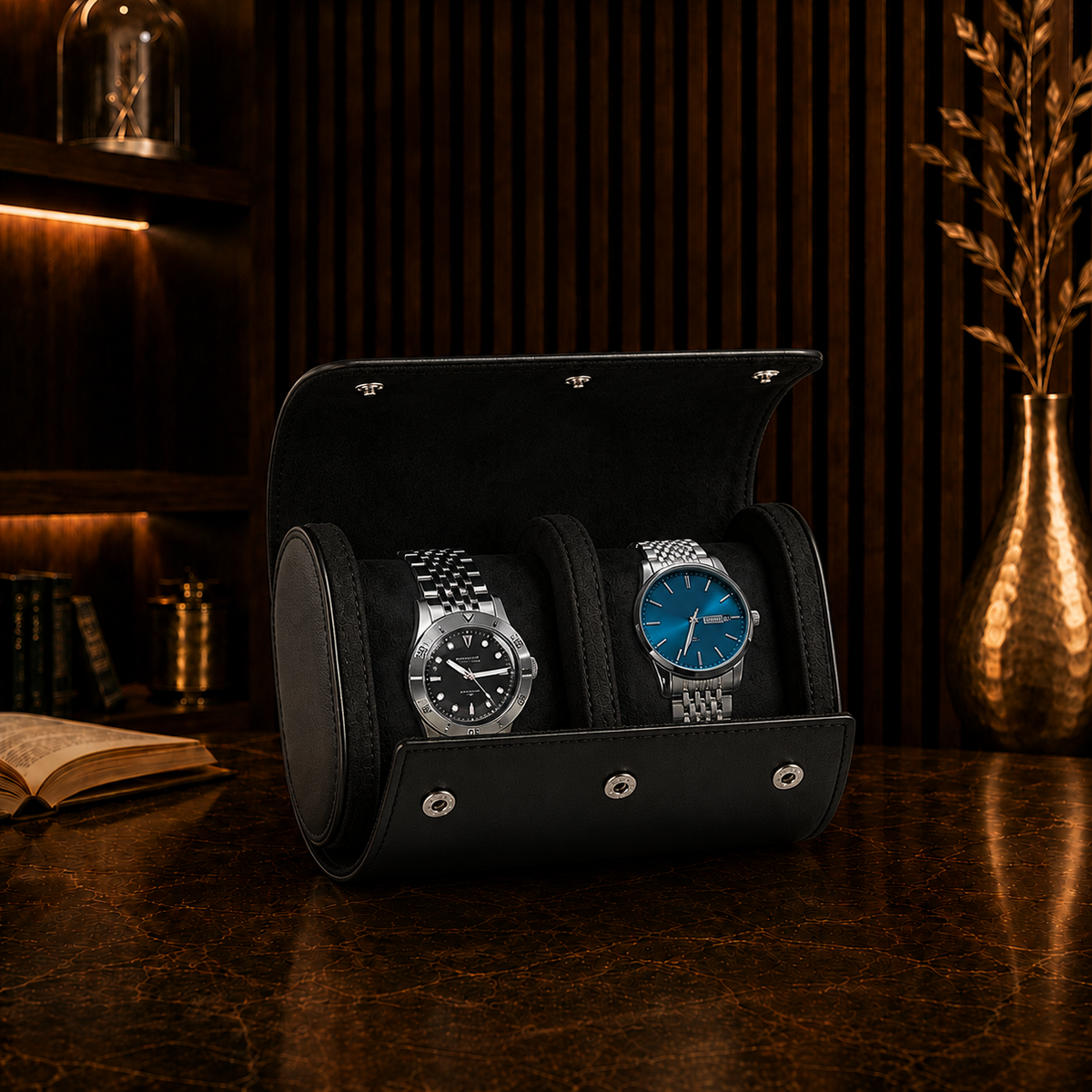 Étui à Montres Valmont | Noir Série 2