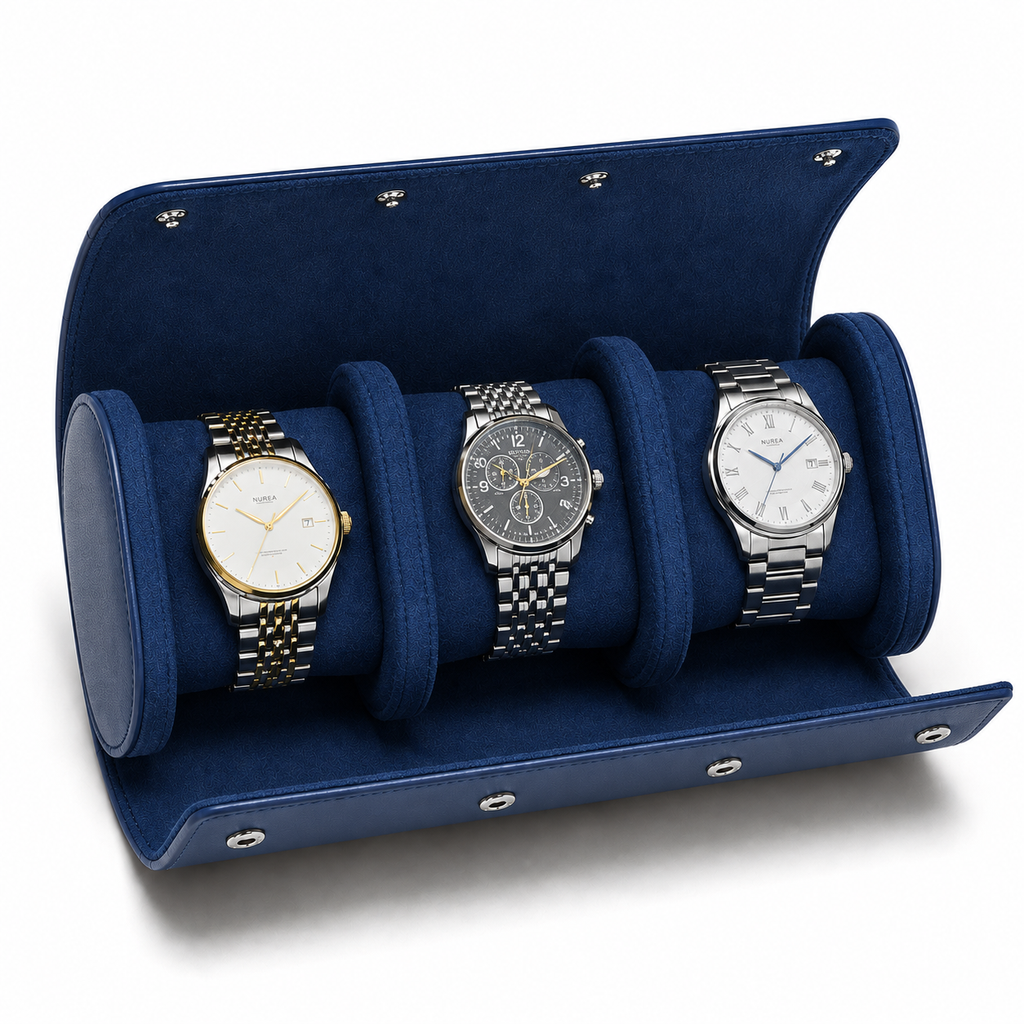 Étui à Montres Valmont | Bleu Marine Série 3