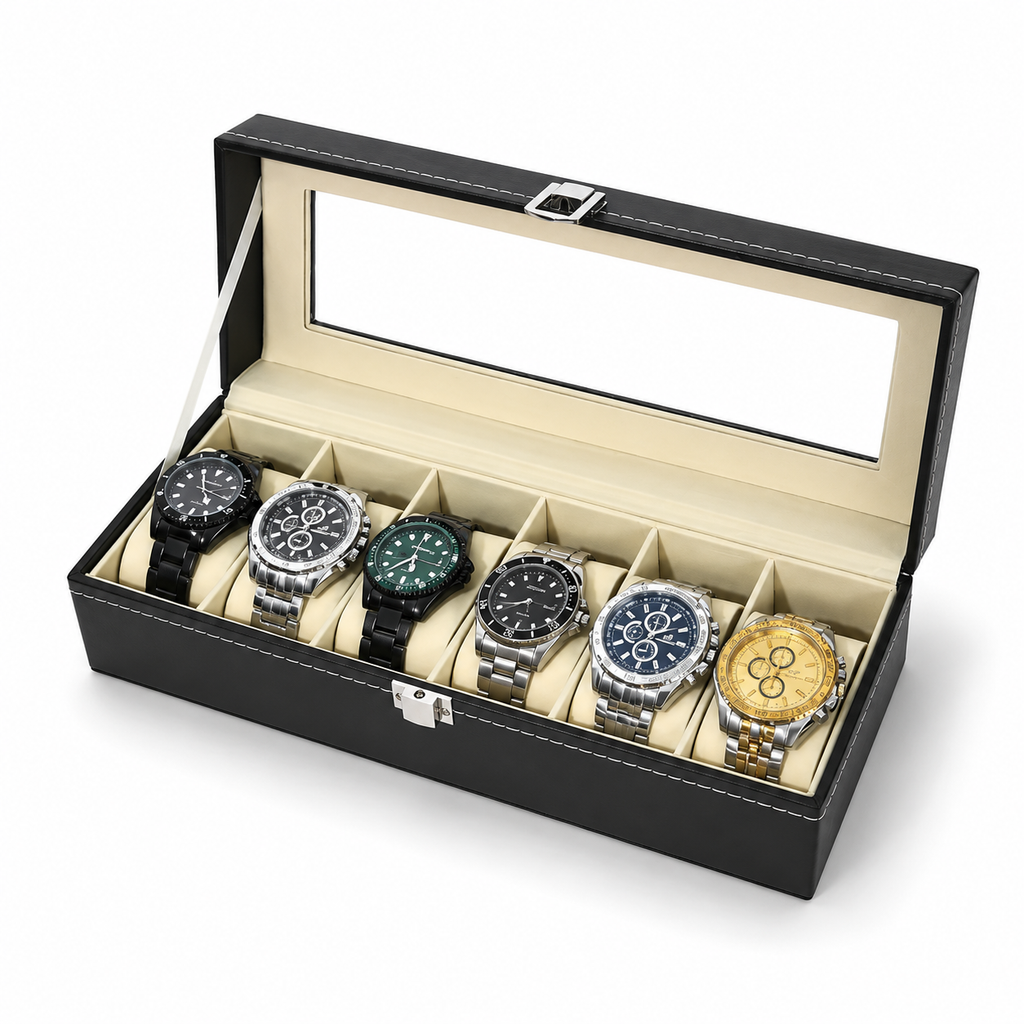 Boîte à Montres Montaigne | Noir Série 6