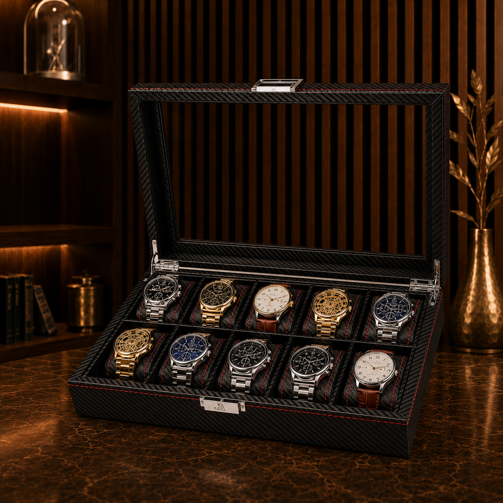 Boîte à Montres Rivoli | Carbone Série 10