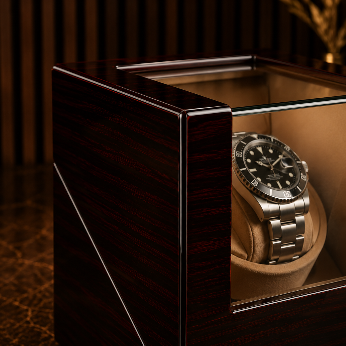Remontoir Montre Automatique Régent | Bois Noir Série 1