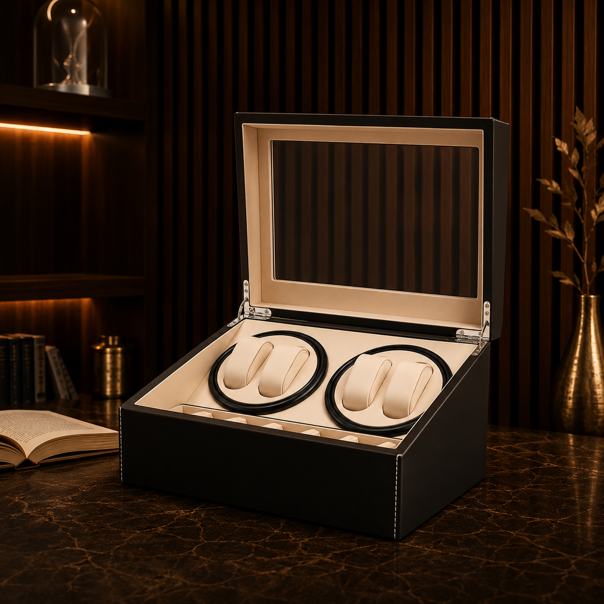 Remontoir Montre Automatique Prestige | Noir